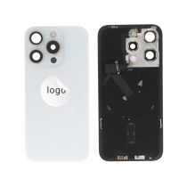 Vitre Arrière Complète Titane Blanc iPhone 15 Pro (Pulled A)