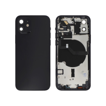 Vitre Arrière Complète Noire iPhone 12 (Sans Logo) 