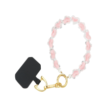 FAIRPLAY Chaîne Courte 30cm KIARA (Coeurs Roses)