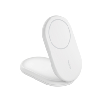 BELKIN Support de recharge magnétique Qi2 (15W) (Blanc) (Avec adaptateur secteur)
