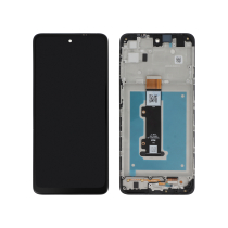 Ecran Complet Noir Moto E32 (Avec châssis)