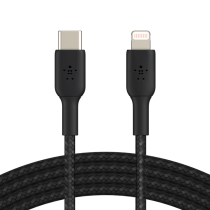BELKIN Câble tressé USB-C vers Lightning 1m (Noir)