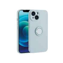 Coque Finger Grip iPhone 15 (Bleu Clair)